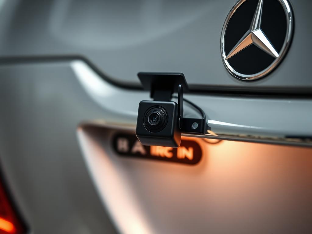 ADIVOX rear-view camera mounted on car trunk