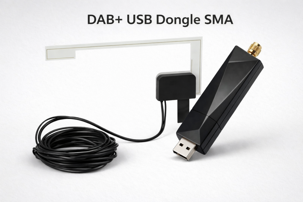 DAB+ USB Radiotuner met Antenne – Digitale Autoradio Ontvanger