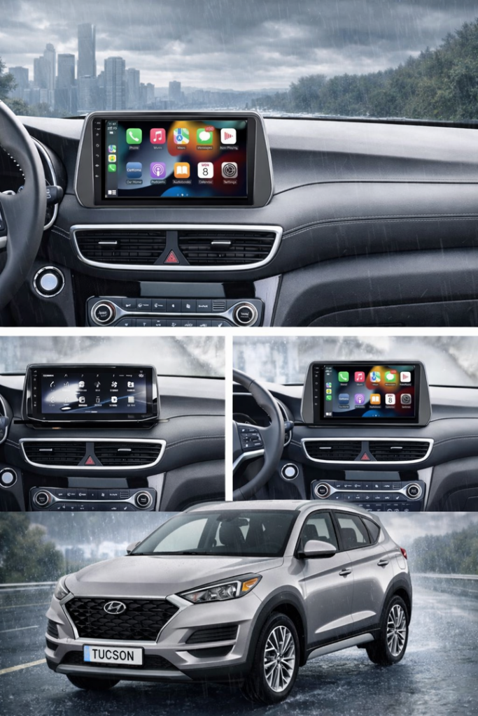 ADIVOX 9 inch voor Hyundai Tucson 2018-2020 Android 15 CarPlay/Auto/Wifi/GPS/RDS/DSP/5G/QLED/DAB+