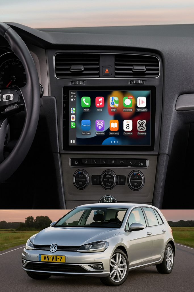 ADIVOX 10.1 inch voor VW Golf 7 2013-2018 Android 15 CarPlay/Auto/WiFi/RDS/DSP/5G/QLED/DAB+