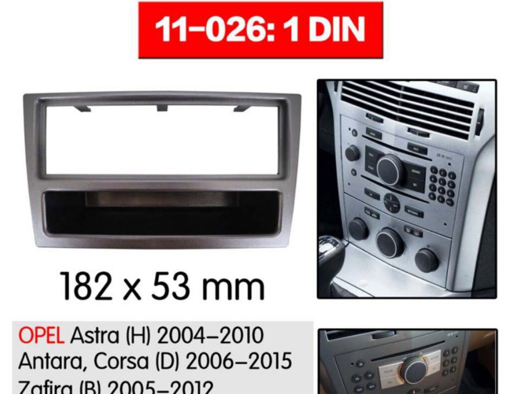 Autoradio front 1Din voor Opel Corsa/Vectra/Combo/Zavira 2003-2011