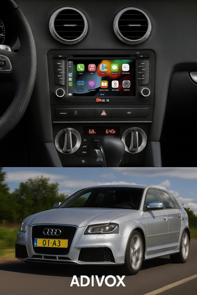 ADIVOX 7 voor Audi A3 8P S3 RS3 2003-2012 Android 15 CarPlay/Auto/Wifi/RDS/DSP/DAB+