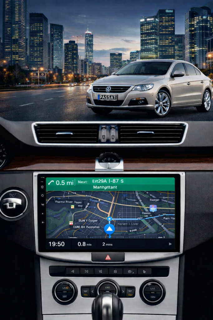 ADIVOX 10.1 inch voor VW Passat B6/B7 2010-2016 Android 15 CarPlay/Auto/Wifi/RDS/DSP/5G/QLED/DAB+