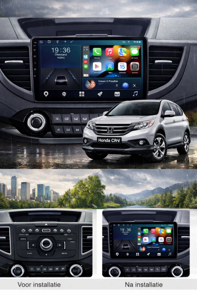 ADIVOX 10.1 inch voor Honda CR-V 2012-2017 Android 15 CarPlay/Auto/Wifi/GPS/RDS/DSP/5G/QLED/DAB+