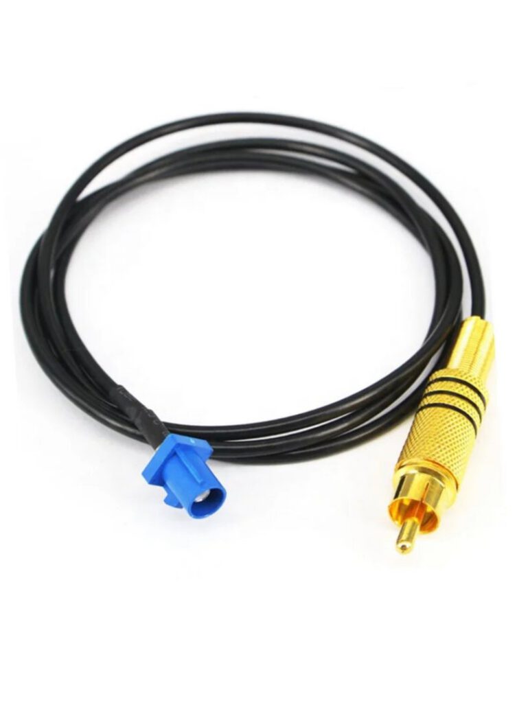 RCA Male naar FAKRA Male voor GPS/FM/Achteruitrijcamera/360 camera originele