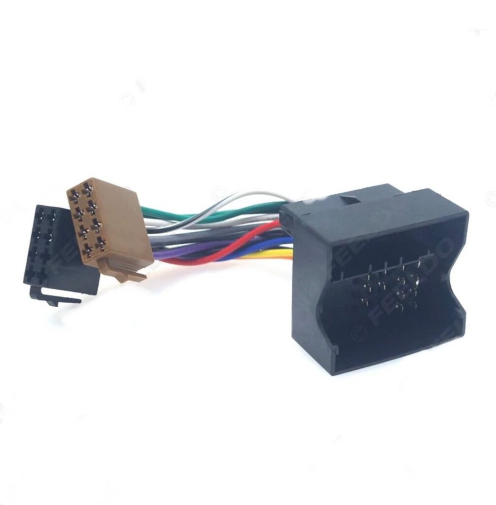 Dubbele ISO stekkers naar Quadlock V voor Volkswagen/Audi/Skoda/Seat