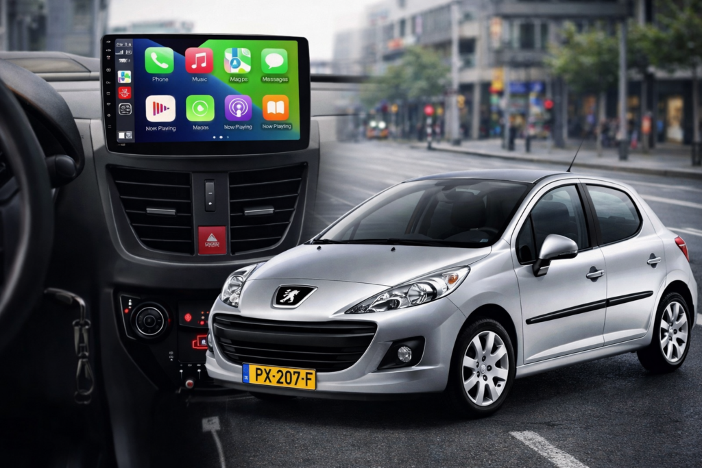 ADIVOX 9 inch voor Peugeot Android 15 CarPlay/Auto/Wifi/GPS/RDS/DSP/5G/QLED
