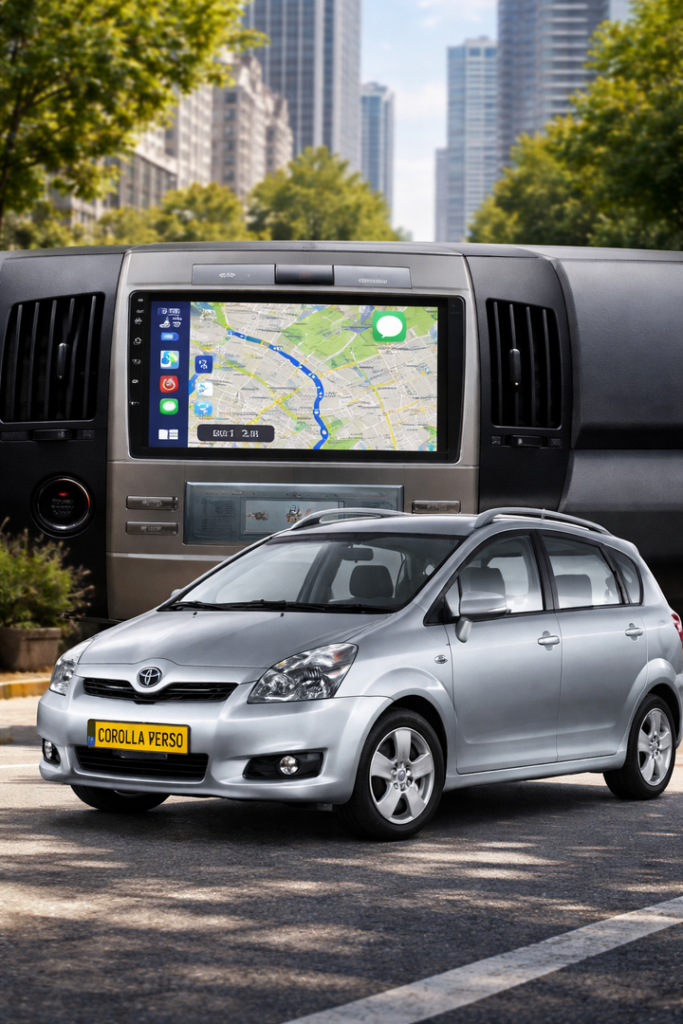 ADOVOX 9 inch voor Toyota Corolla Verso 2004-2009 Android 15 Carplay/Auto/Wifi/RDS/DSP/5G/QLED/DAB+