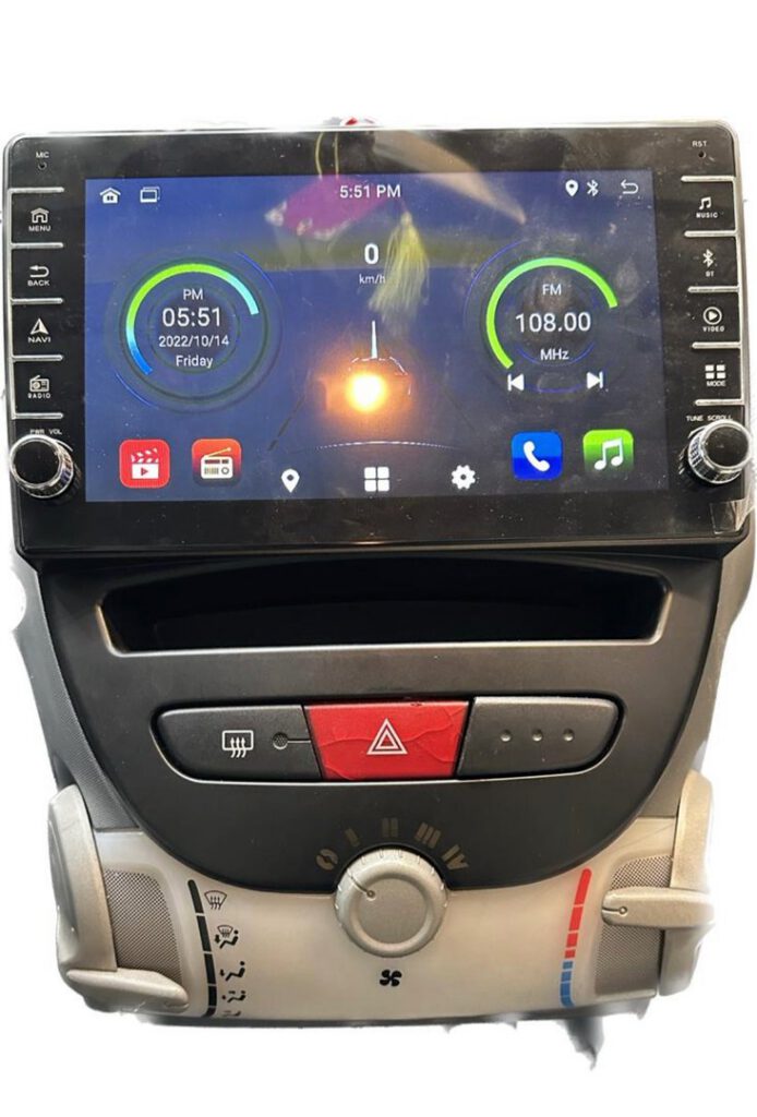 Autoradio 9 inch voor Toyota Aygo/Peugeot 107/Citroën C1 2005-2014 CarPlay/Auto/WiFi/GPS/RDS/4G
