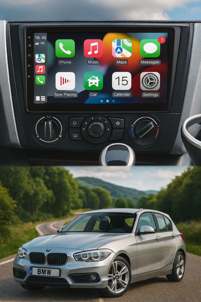 ADIVOX 9 inch voor BMW 1 Serie 2004-2012 Android 15 CarPlay/Auto/Wifi/GPS/RDS/DSP/TDS/5G/QLED/DAB+