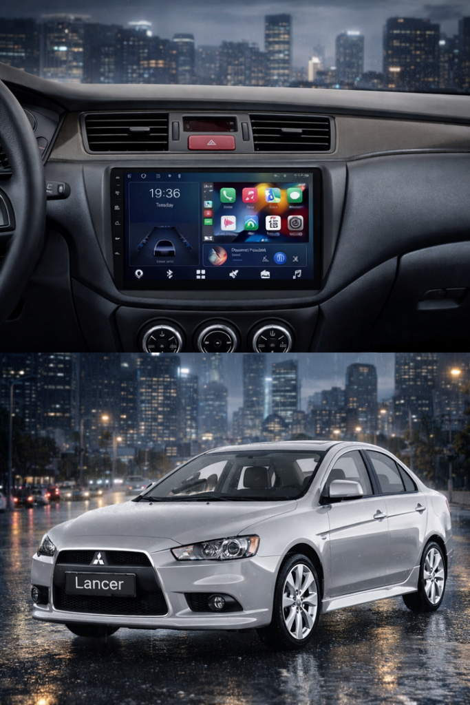 ADIVOX 9 inch voor Mitsubishi Lancer 2006-2010 Android 15 CarPlay/Auto/RDS/DSP/5G/QLED