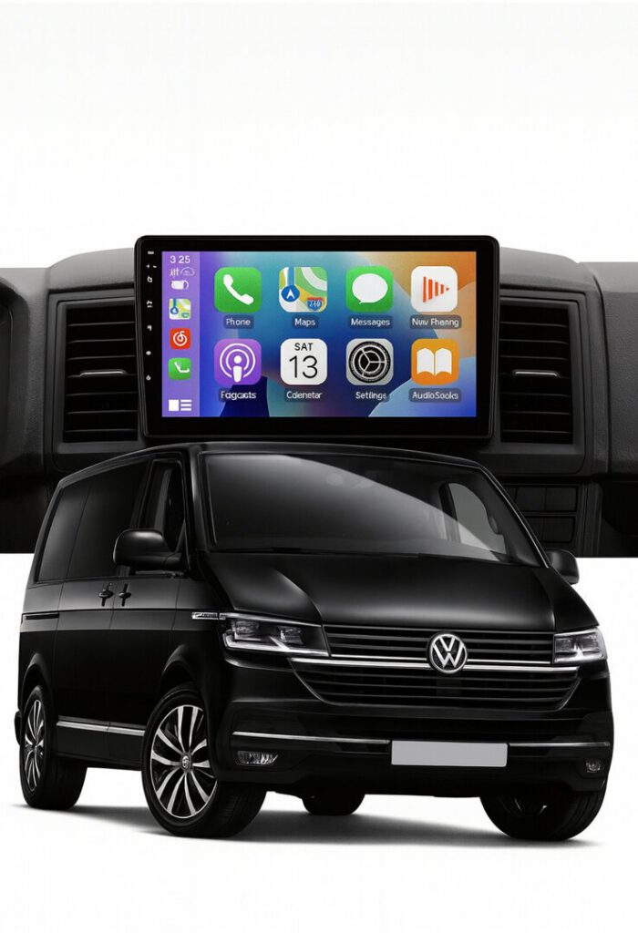 ADIVOX 9 inch voor VW Transporter/Multivan/Caravelle T5/T6 Android 15 Carplay/Auto/WiFi/5G/QLED/DAB+