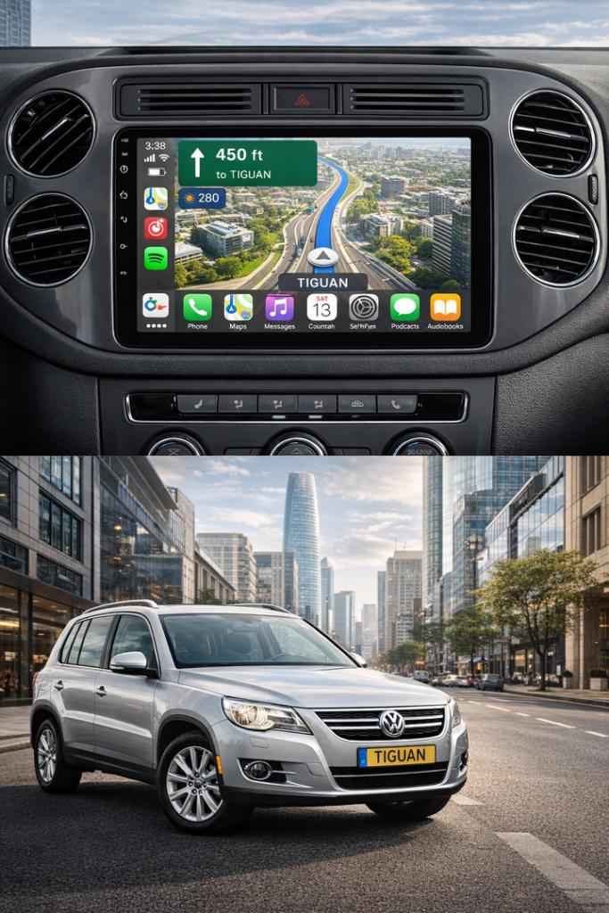 ADIVOX 9 inch voor VW Tiguan/Golf Plus 2007-2016 Android 15 CarPlay/Auto/Wifi/RDS/DSP/5G/QLED/DAB+