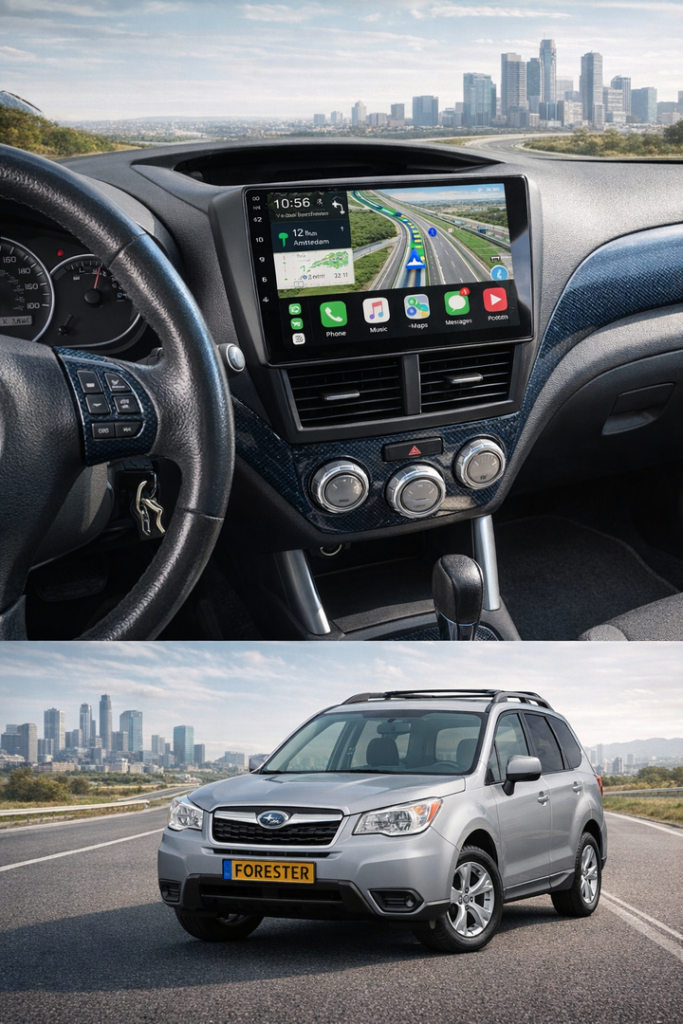 ADIVOX 9 inch voor Subaru Forester 2008-2012 Android 15 CarPlay/Auto/Wifi/RDS/DSP/5G/QLED/DAB+