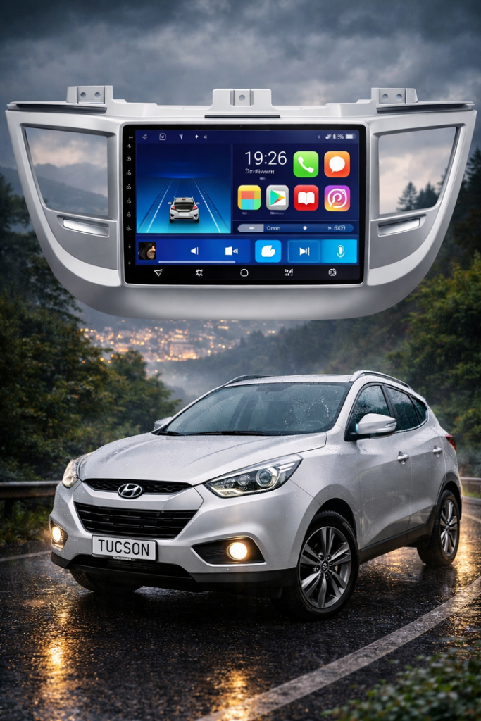 ADIVOX 9 inch voor Hyundai Tucson 2014-2018 Android 15 CarPlay/Auto/Wifi//RDS/DSP/5G/QLED/DAB+