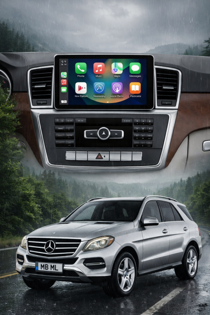 ADIVOX 9 inch voor MB ML W166 2012-2015 Android 15 Carplay/Auto/WiFi/RDS/DSP/5G/QLED/DAB+
