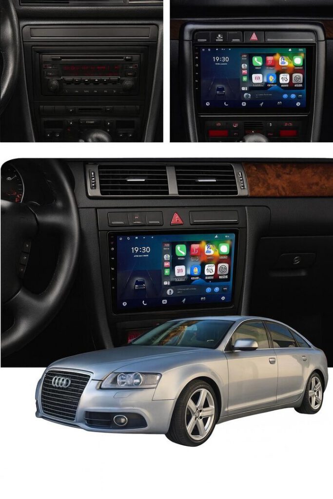 ADIVOX 9 inch voor Audi A6/S6/C6/RS6 1999-2006 Android 14 CarPlay/Auto/WiF/GPS/RDS/DSP/5G/DAB+