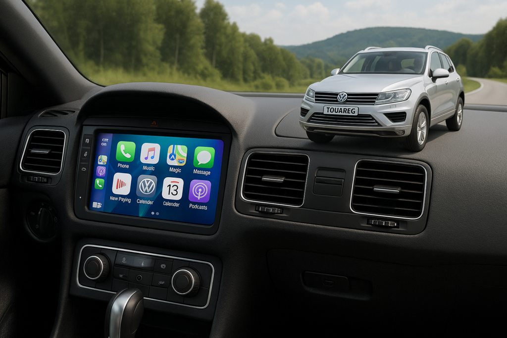 ADIVOX 9 inch voor Volkswagen Touareg 2011-2017 Android 15 CarPlay/Auto/Wifi/RDS/DSP/5G/QLED/DAB+