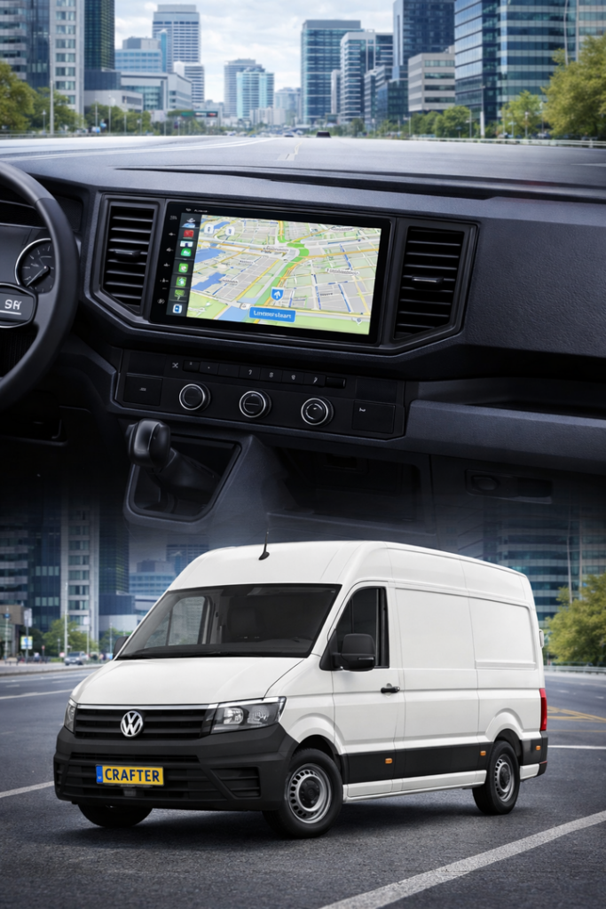ADIVOX 10.1 inch voor Volkswagen Crafter 2017-2021 Android 15 CarPlay/Auto/RDS/DSP/5G/QLED/DAB+
