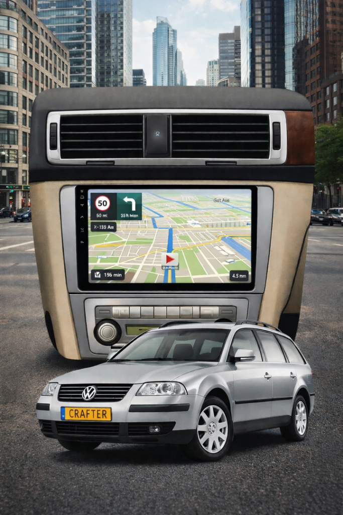 ADIVOX 10.1 inch voor Volkswagen Passat 2005-2011 Android 15 CarPlay/Auto/WIFI/GPS/RDS/5G/QLED/DAB+