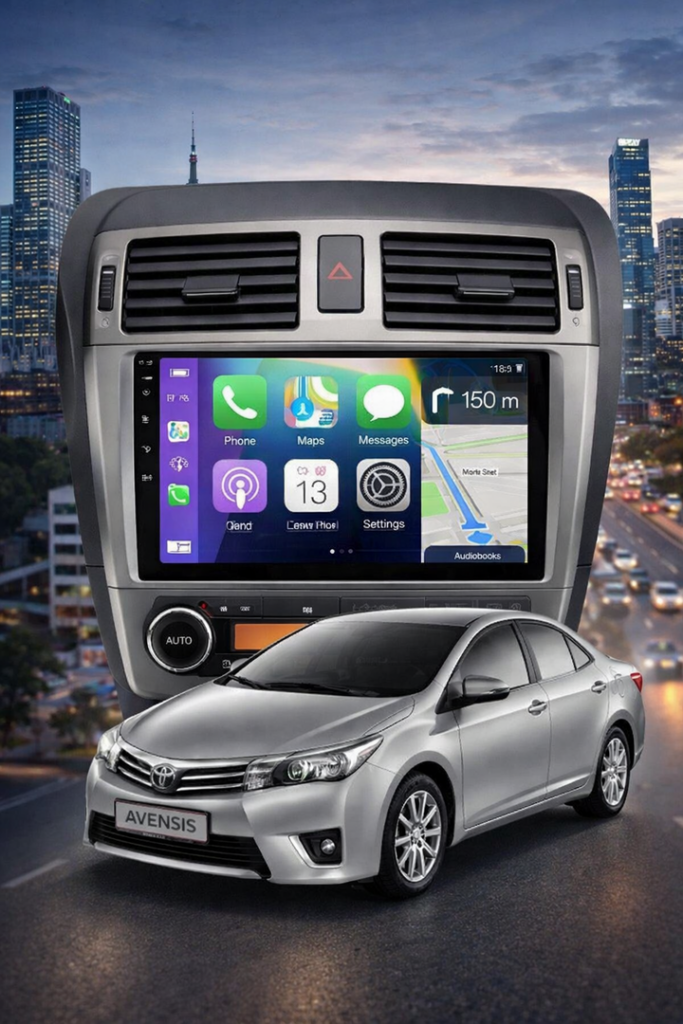 ADIVOX 9 inch voor Toyota Avensis 2008-2015 Android 15 CarPlay/Auto/Wifi/RDS//DSP/5G/QLED/DAB+