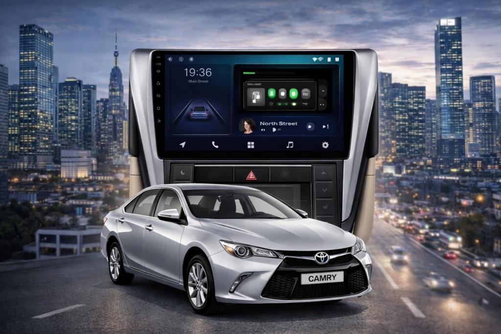 ADIVOX 9 inch voor Toyota Camry 2015-2017 Android 15 CarPlay/Auto//RDS/DSP/5G/QLED/DAB+