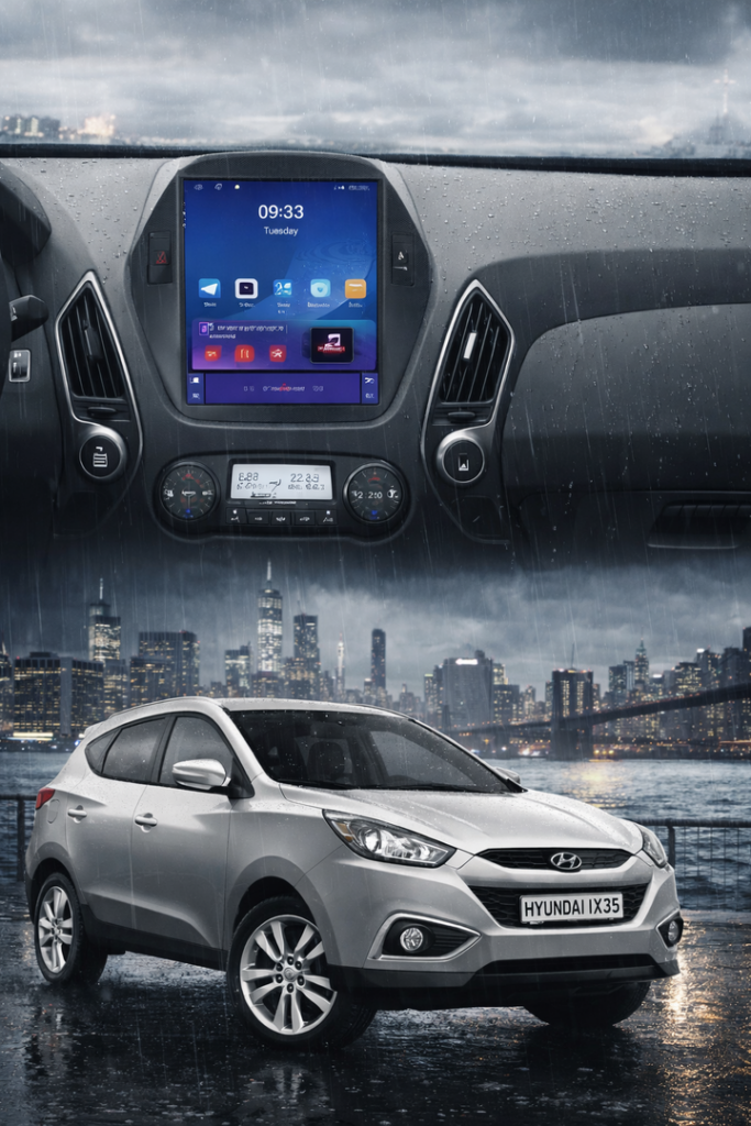 ADIVOX 9.7 inch voor Hyundai IX35 2010-2015 Android 15 Carplay/Auto/Wifi:DSP/5G/QLED/DAB+