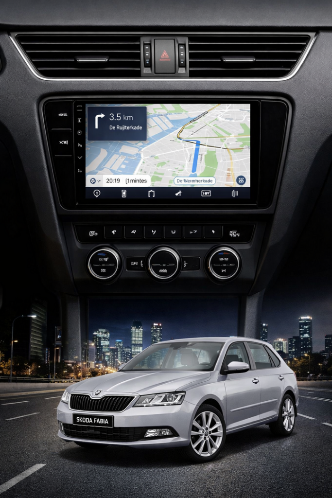 ADIVOX 9 inch voor Skoda Fabia 2016-2022 Android 15 CarPlay/Auto/WiFi/RDS/DSP/5G/QLED/DAB+