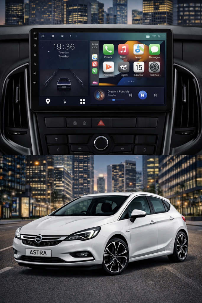ADIVOX 9 inch Opel Astra 2010-2017 Android 15 CarPlay/Auto/WiFi/DSP/5G/QLED/DAB+