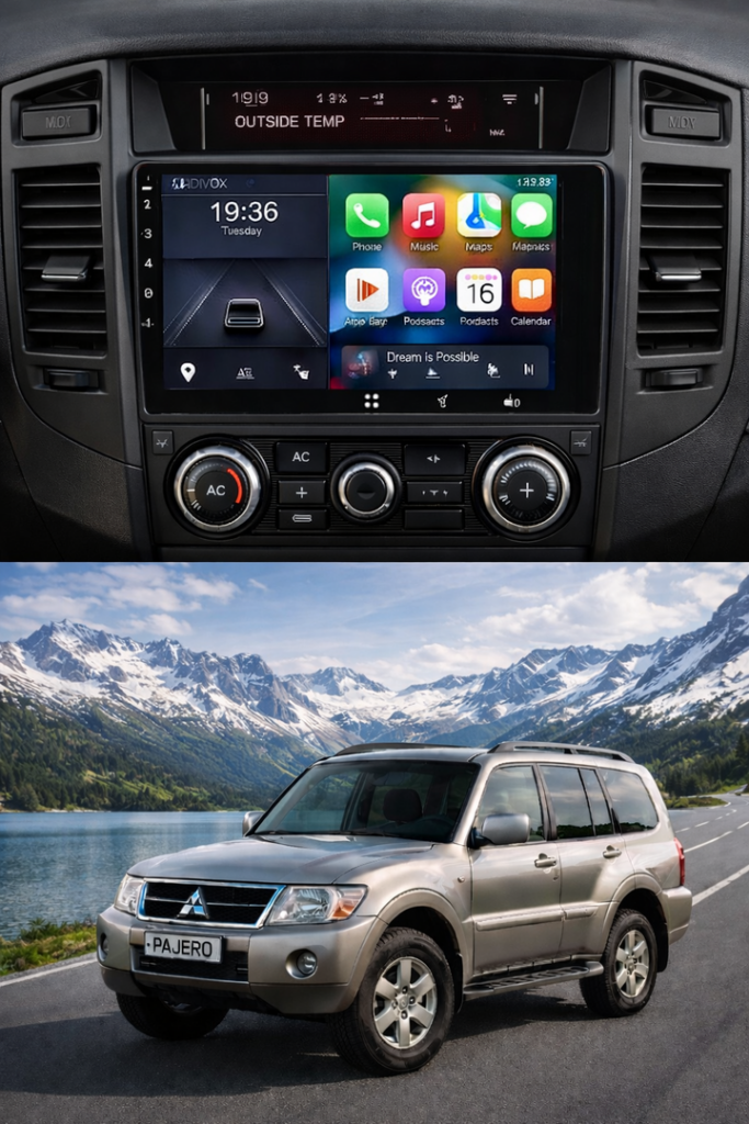 ADIVOX 9 inch voor Mitsubishi Pajero 2006-2019 Android 15 Carplay/Auto/WiFi/DSP/5G/NAV/QLED/DAB+