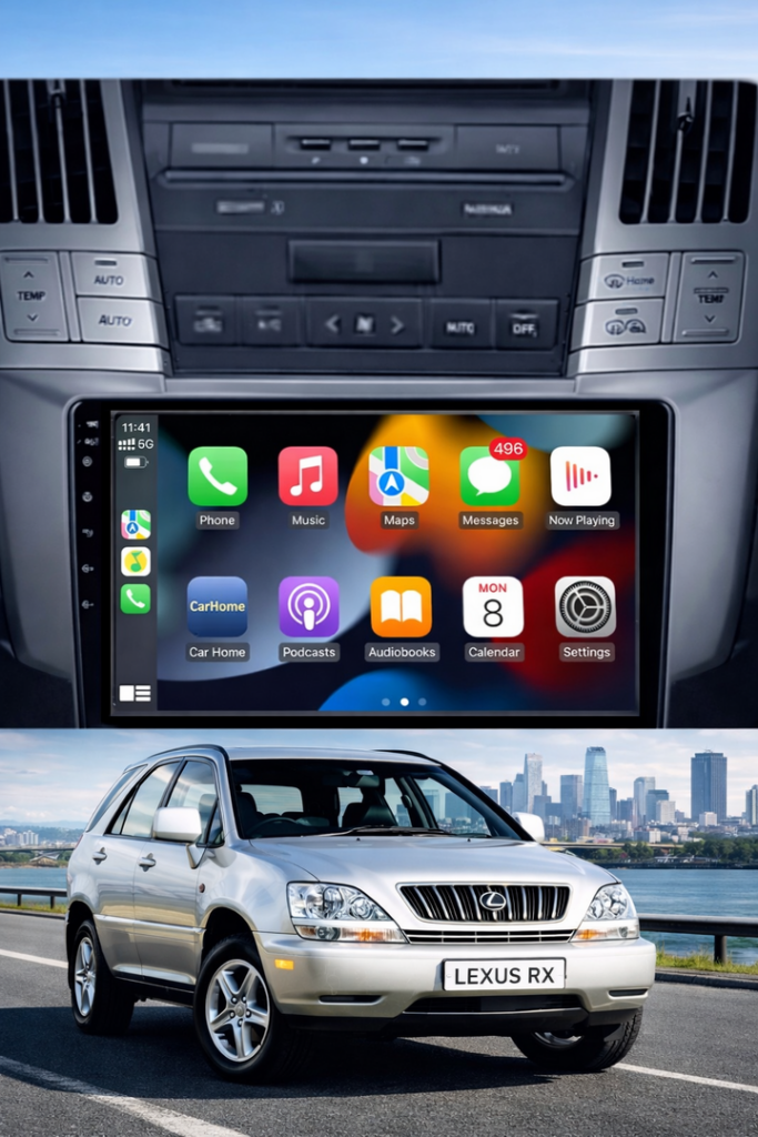 ADIVOX 9 inch voor Lexus RX300/330/350/400 2003-2009 Android 15 CarPlay/Auto/Wifi/DSP/5G/QLED/DAB+