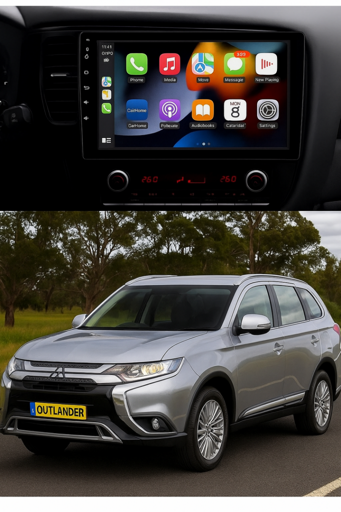 ADIVOX 10.1 inch voor Mitsubishi Outlander 2020-2022 Android 15 CarPlay/Auto/Wifi/DSP/5G/QLED/DAB+