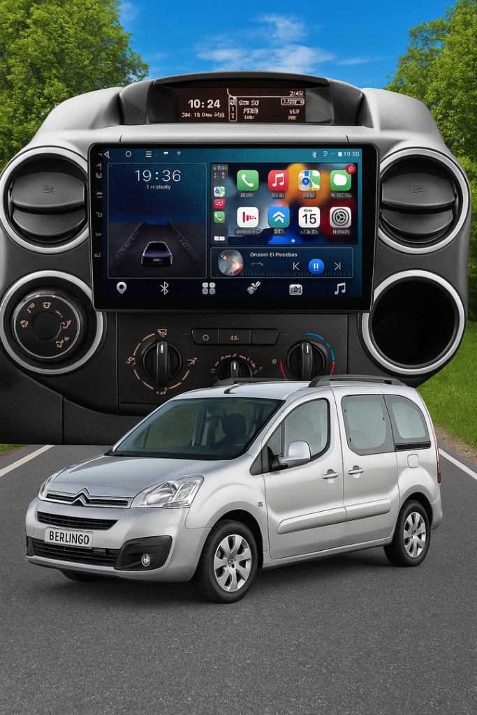 ADIVOX 9 inch voor Citroen Berlingo 2008-2019 Android 15 CarPlay/Auto/WiFi/RDS/DSP/5G/QLED/DAB+