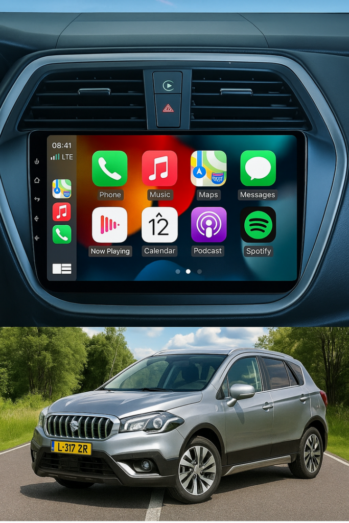 ADIVOX 9 inch voor Suzuki SX4/S-Cross 2013-2021 Android 15 CarPlay/Auto/Wifi/RDS/DSP/5G/QLED/DAB+
