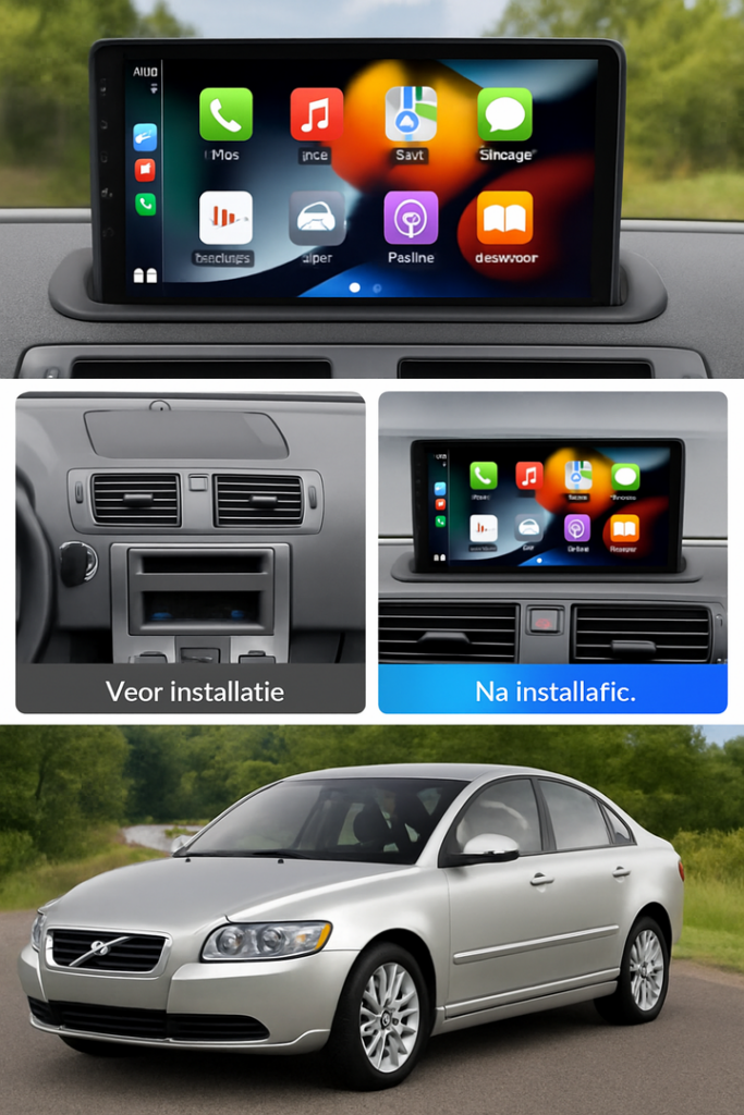 ADIVOX 9 inch voor Volvo S40/C30/C70 2007-2012 Android 15 CarPlay/Auto/RDS/DSP/5G/QLED/DAB+