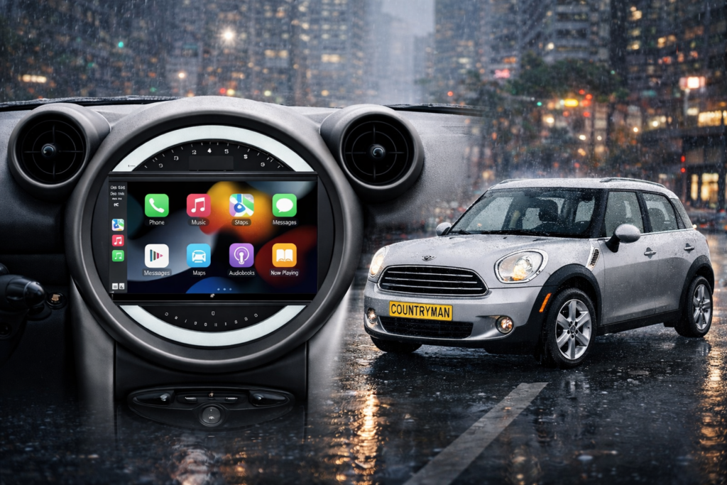 ADIVOX 9 inch voor Mini Countryman 2010-2015 Android 15 CarPlay/Auto/RDS/DSP/5G/QLED/DAB+