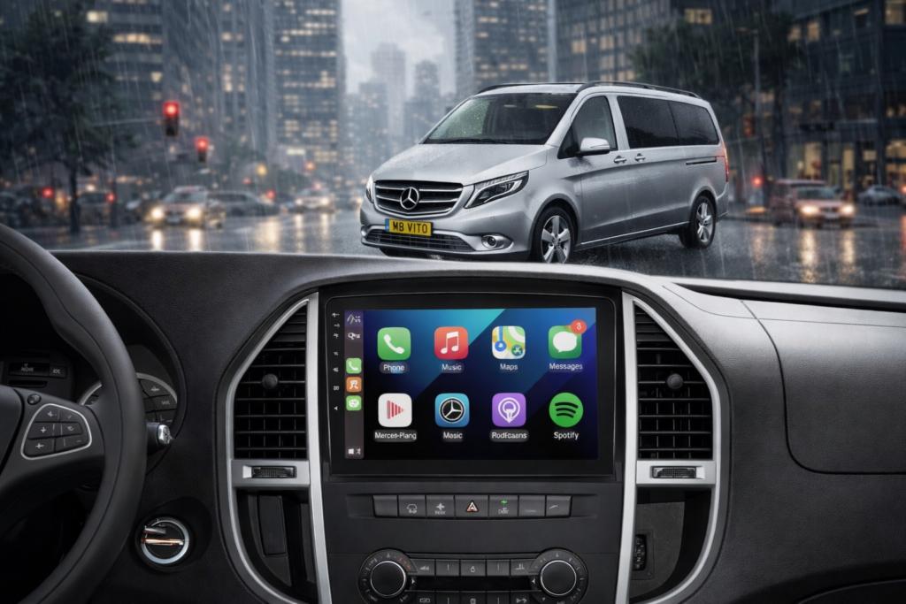 ADIVOX 10.1 inch voor MB Vito W447 2015-2024 Android 15 CarPlay/Auto/Wifi/DSP/5G/QLED/DAB+