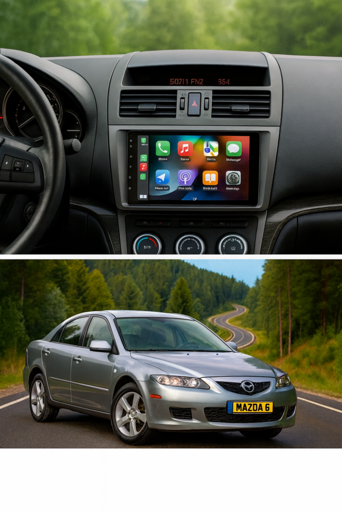 ADIVOX 9 inch voor Mazda 6 2007-2013 Android 15 CarPlay/Auto/Wifi/DSP/NAV/5G/QLED/DAB+