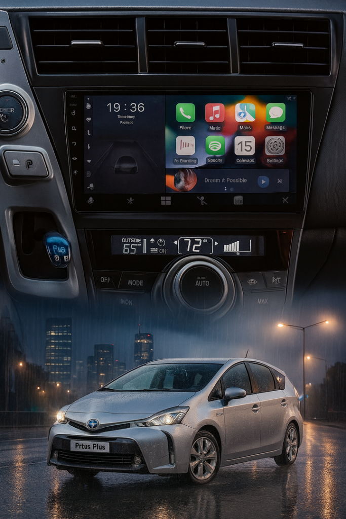ADIVOX 9 inch voor Toyota Prius Plus 2012-2020 Android 15 CarPlay/Auto/Wifi/DSP/RDS/5G/QLED/DAB+