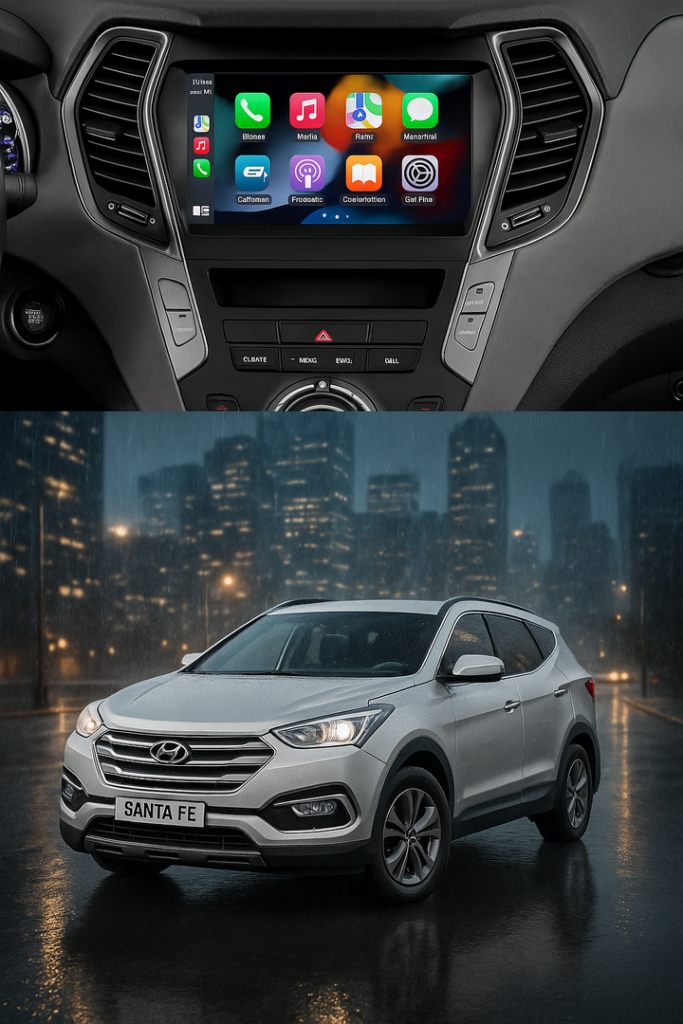 ADIVOX 9 inch voor Hyundai Santa Fe 2013-2019 Android 15 CarPlay/Auto/WiFi/RDS/DSP/5G/QLED/DAB+