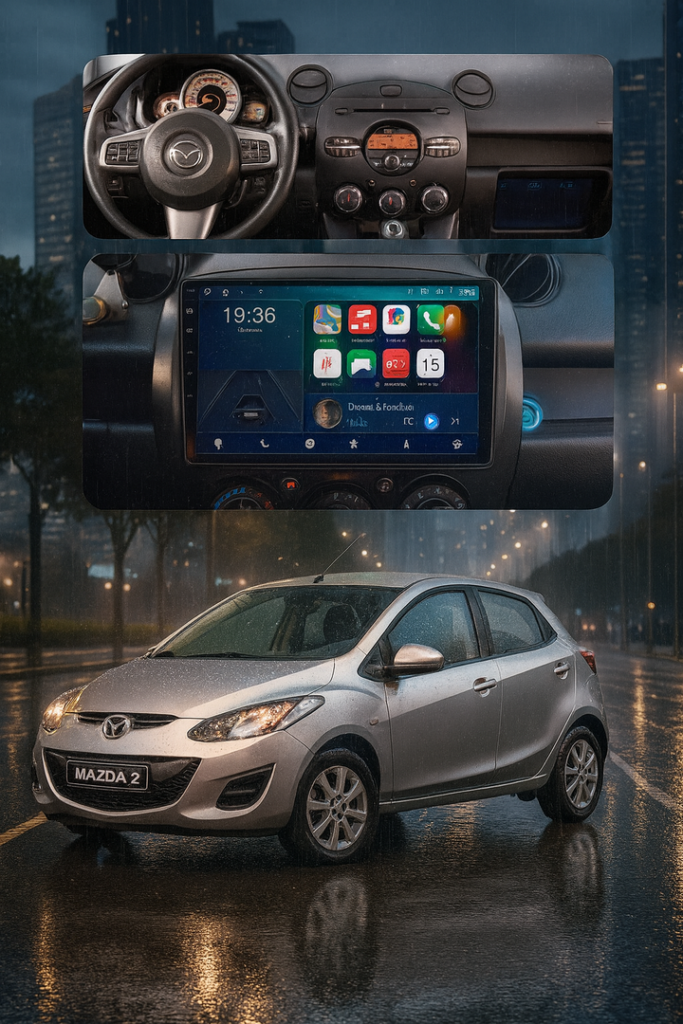 ADIVOX 9 inch voor Mazda 2 2007-2014 Android 15 CarPlay/Auto/Wifi/RDS/DSP/5G/QLED/DAB+