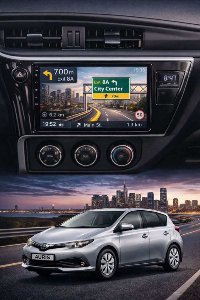 ADIVOX 9 inch voor Toyota Auris/Corolla 2017-2019 Android 15 CarPlay/Auto/WiFi/RDS/DSP/5G/QLED/DAB+