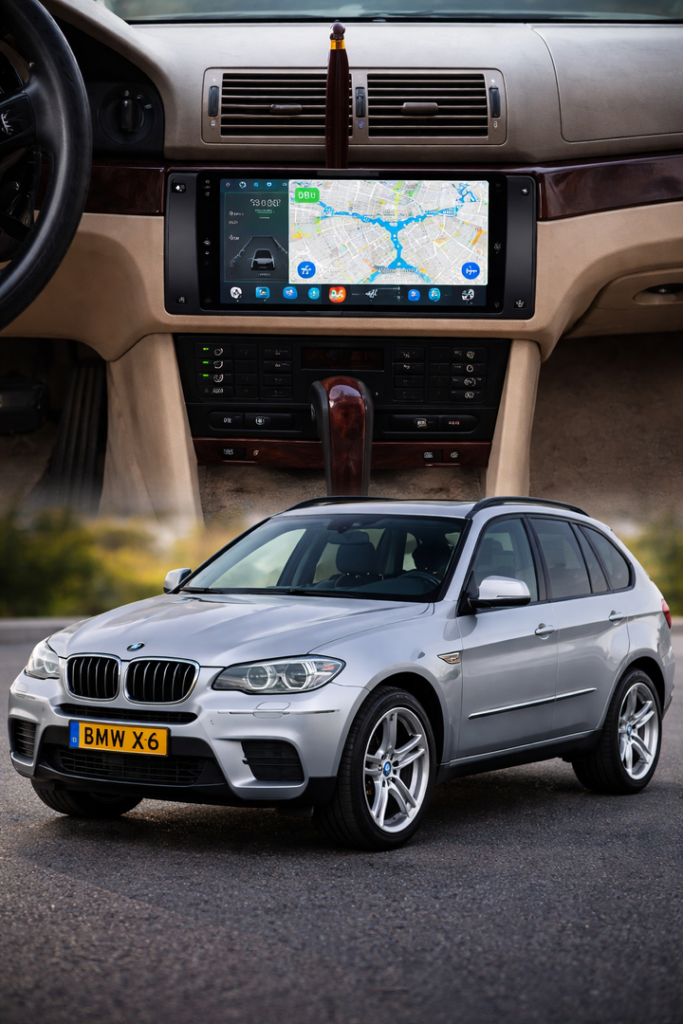 ADIVOX 9 inch voor BMW X5 E53 2000-2005 Android 15 CarPlay/Auto/Wifi/RDS/DSP/5G/QLED/DAB+