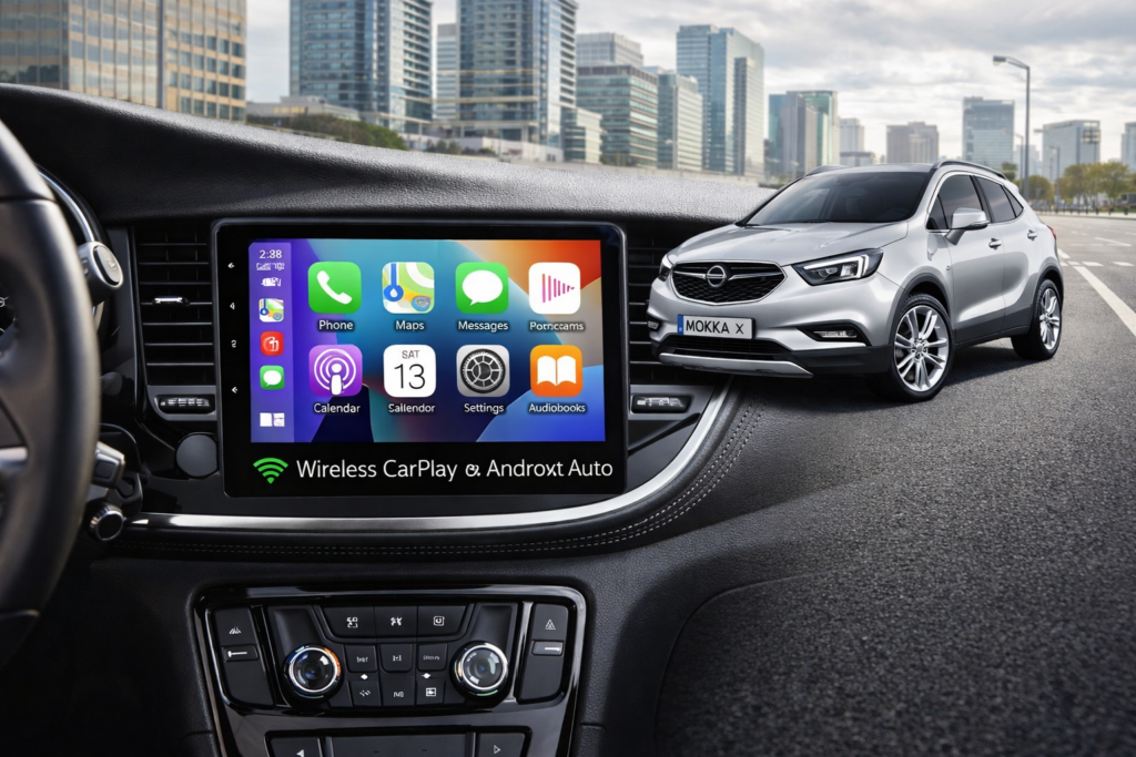 ADIVOX 9 inch voor Opel Mokka X 2016-2019 Android 15 CarPlay/Auto/Wifi/RDS/DSP/5G/QLED/DAB+