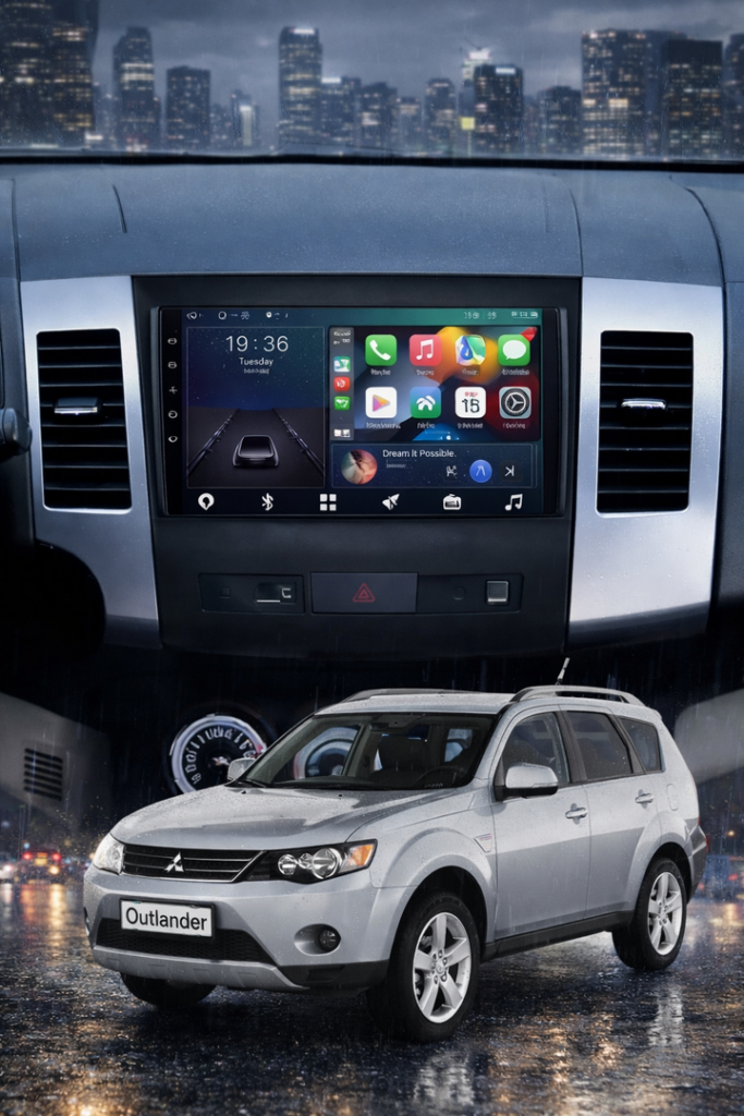 ADIVOX 9 inch voor Mitsubishi Outlander 2008-2013 Android 15 CarPlay/Auto/Wifi/DSP/5G/QLED/DAB+