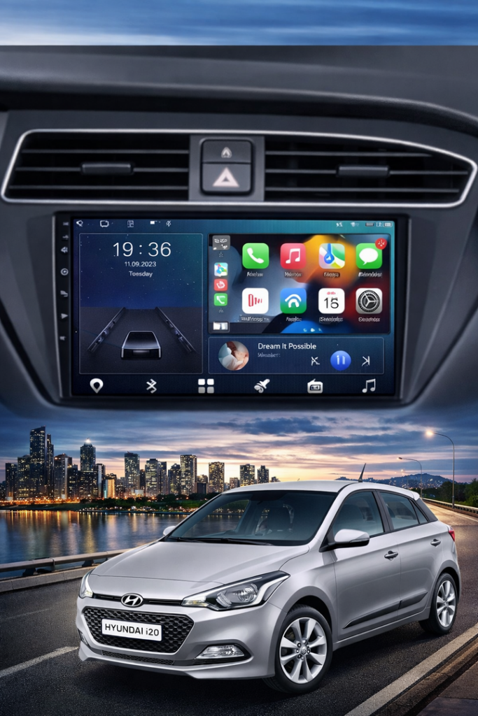 ADIVOX 9 inch voor Hyundai i20 2015-2020 Android 15 CarPlay/Auto/Wifi/RDS/DSP/5G/QLED/DAB+