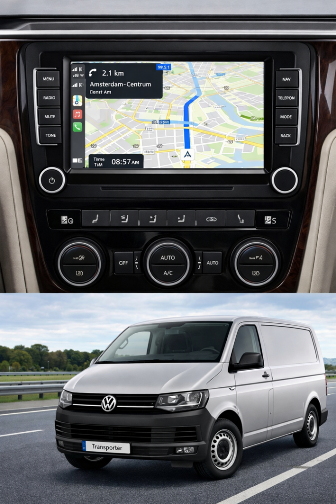 ADIVOX 7 inch voor VW Transporter T6 2015-2020 Android 15 CarPlay/Auto/Wifi/RDS/DSP/NAV/DAB+