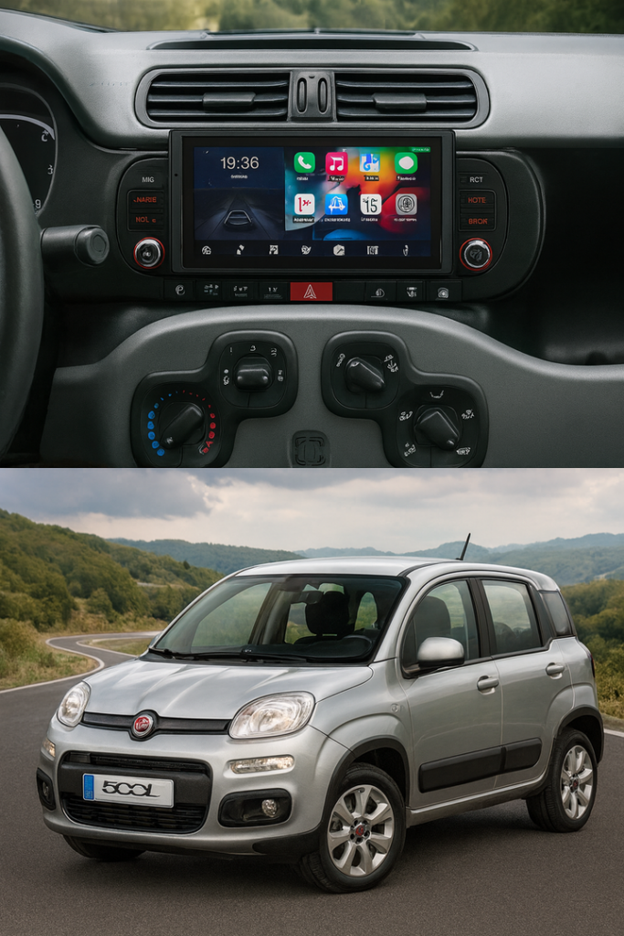 ADIVOX 7 inch voor Fiat Panda 2011-2022 Android 15 CarPlay/Auto/Wifi/RDS/DSP/5G/DAB+
