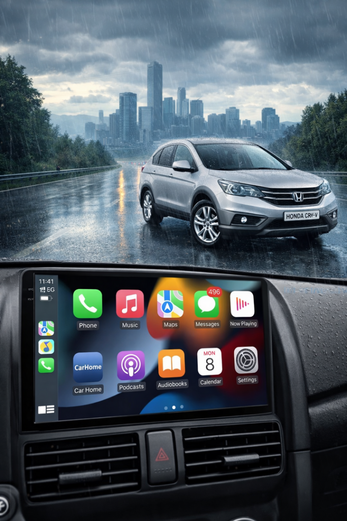 ADIVOX 9 inch voor Honda CR-V 2002-2008 Android 15 CarPlay/Auto/Wifi/RDS/DSP/NAV/5G/QLED/DAB+