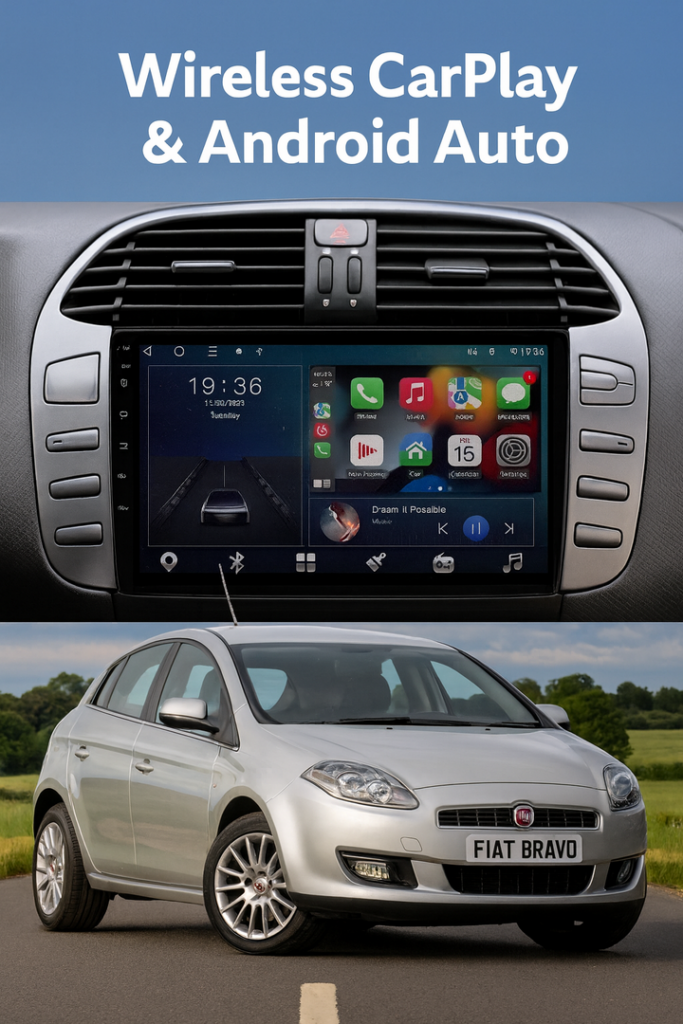 ADIVOX 9 inch voor Fiat Bravo 2007-2012 Android 15 CarPlay/Auto/Wifi/RDS/DSP/5G/QLED/DAB+